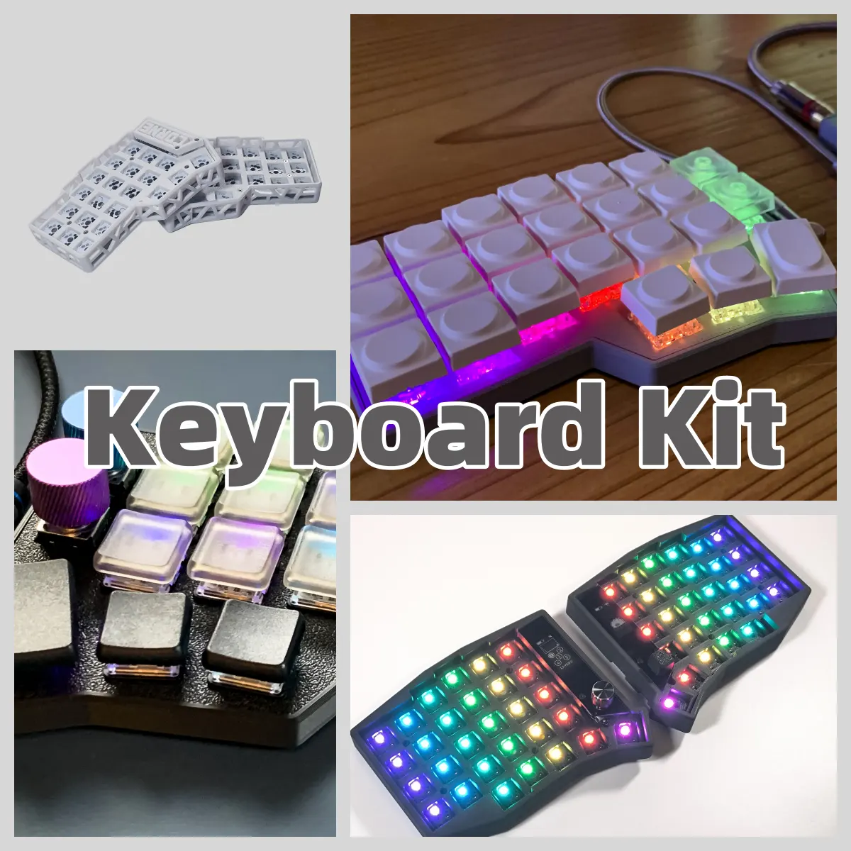 pandakb-split-keyboard-Ergonomic-keyboard-zmk-qmk-keyboard_1 ABM066 Ergonomic Alice Keyboard – TFT-LCD, Knob, VIA Programmable, Hot-Swappable Tri-Mode