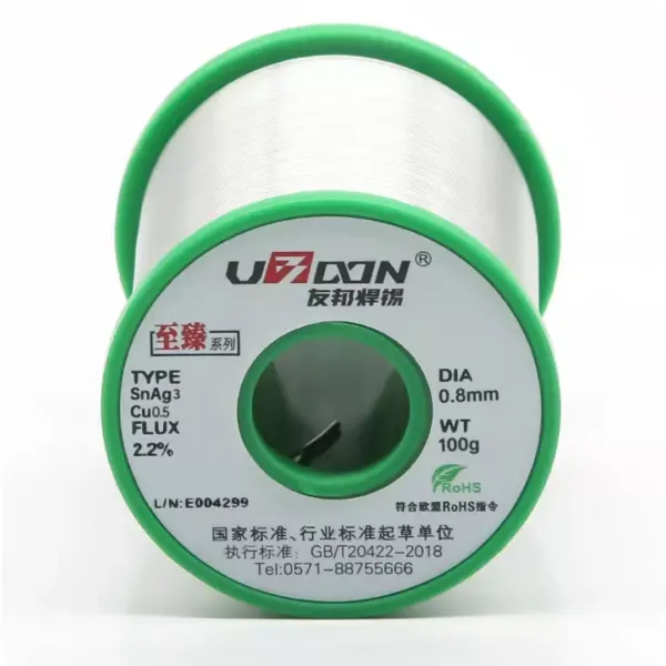 Lead-Free Eco-Friendly Solder Wire (SnAg, Silver-Bearing, High Flowability)