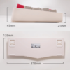 ABM066 Ergonomic Alice Keyboard – TFT-LCD, Knob, VIA Programmable, Hot-Swappable Tri-Mode
