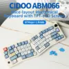 ABM066 Ergonomic Alice Keyboard – TFT-LCD, Knob, VIA Programmable, Hot-Swappable Tri-Mode