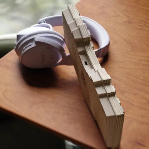 DeLast QMK Keyboard: Marine Ply & Cork