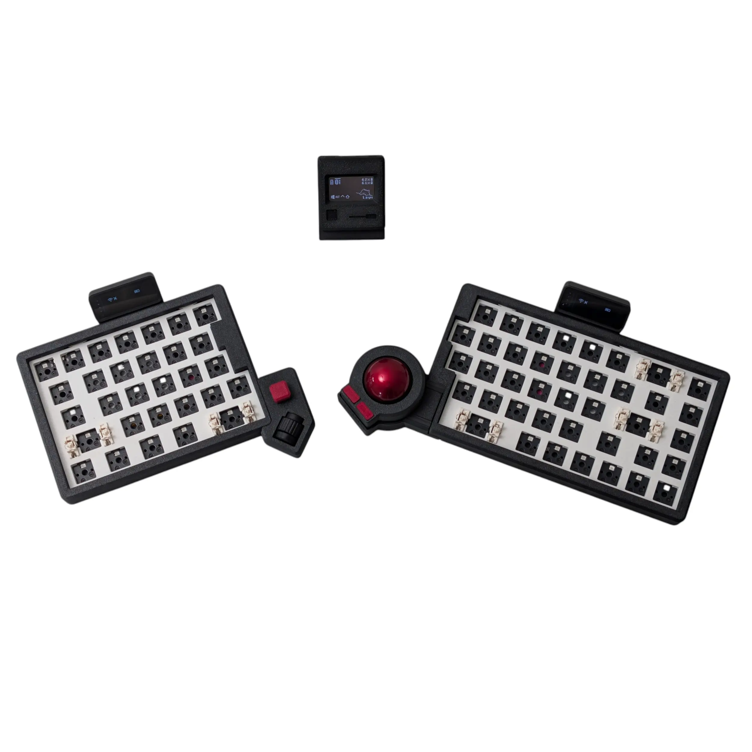 OffsetKey 70% MX Split Keyboard: ZMK & Trackball Mod | PandaKB