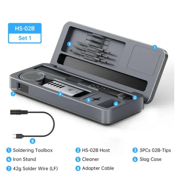 HS-02 Smart Soldering Iron, Portable Workbench