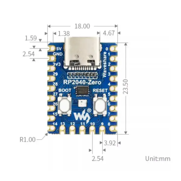 RP2040-Zero MCU for Split Keyboards
