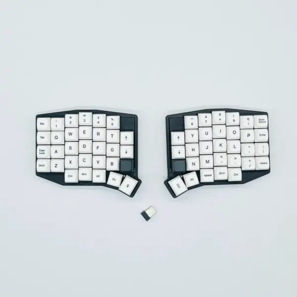 W-SOFLE Split Keyboard – Sofle-Based 2.4G Wireless w/ USB Receiver, Vial Programmable(Distributed)