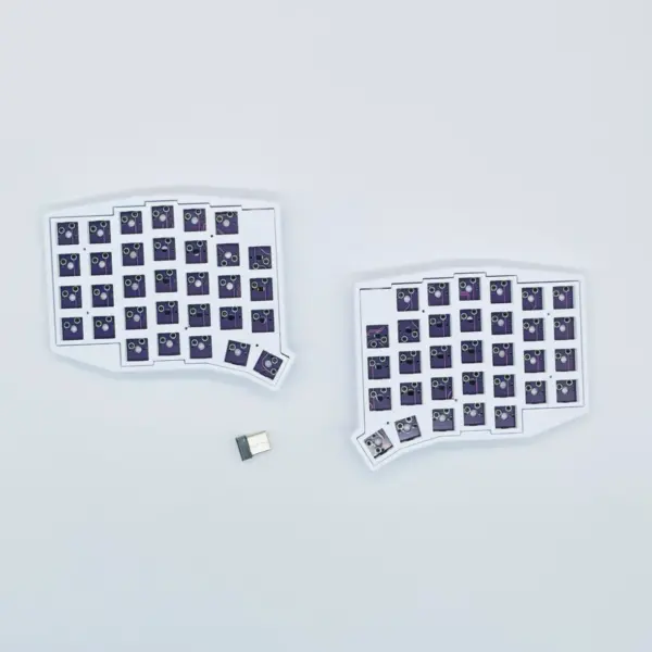 W-SOFLE Split Keyboard – Sofle-Based 2.4G Wireless w/ USB Receiver, Vial Programmable(Distributed)