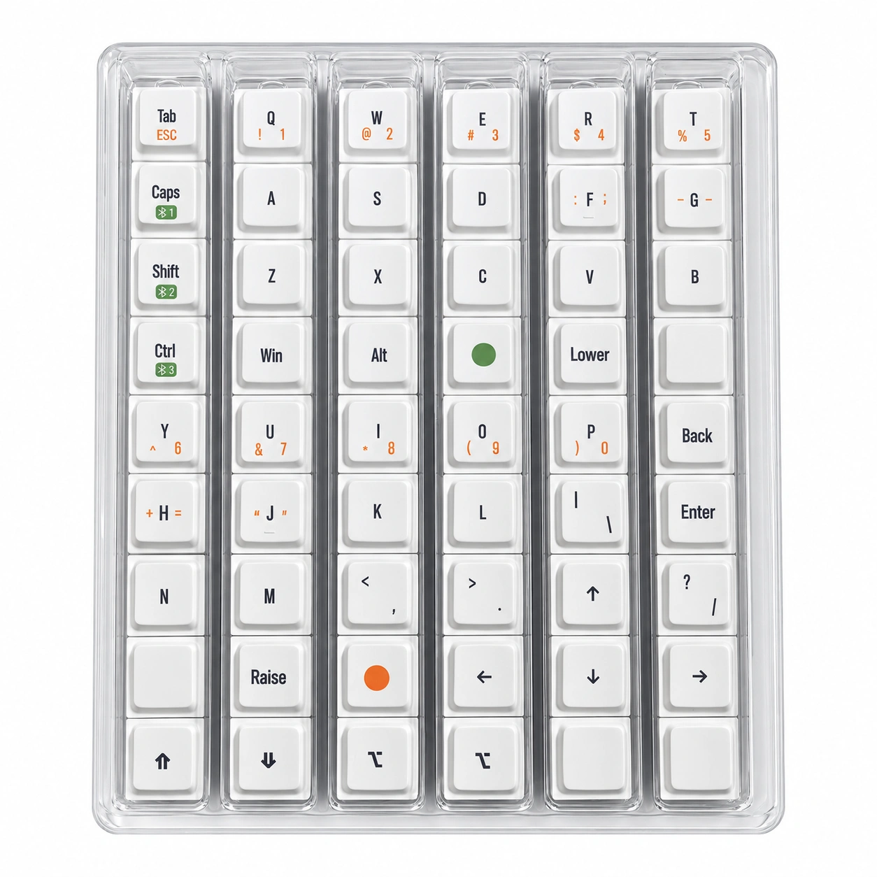 LAK 54-Key PBT Keycap Kit | Cornix LP Compatible | PandaKB